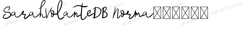 SarahVolanteDB Norma字体转换